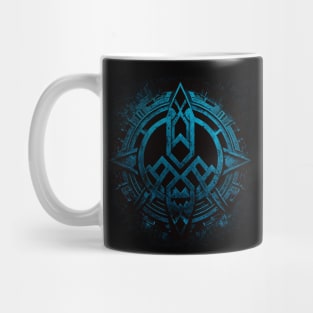 Metallic blue symbol Mug